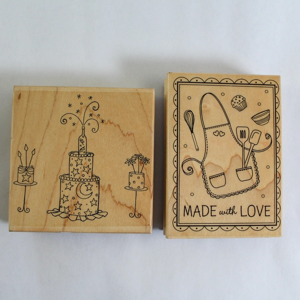 Lot of 3 Hero Arts Rubber Stamps Cake Sweet Friend Made with Love Crafting