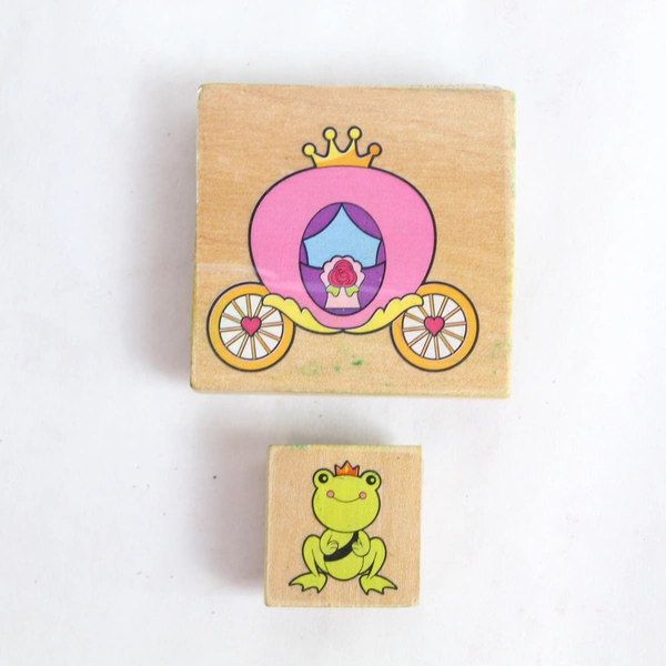 Lot of 8 Princess & Prince Rubber Stamps - Fun Crafting for Kids
