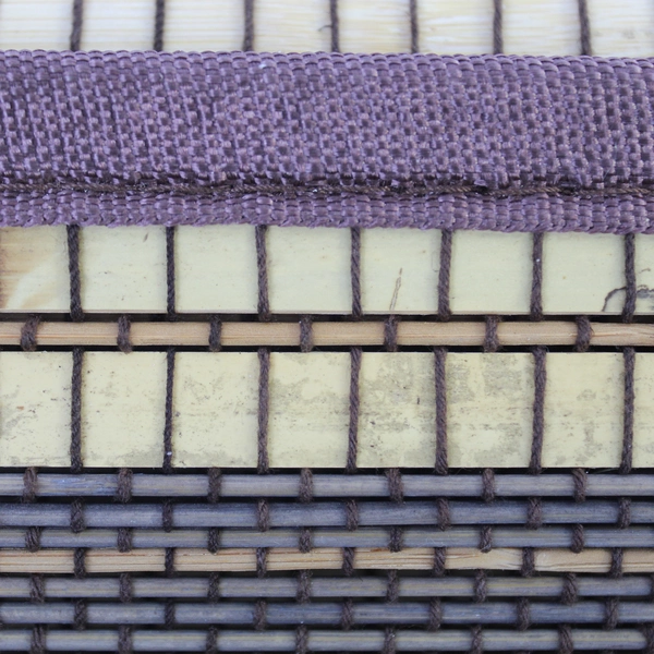 Brown Bamboo Woven Table Runner 72" x 13" Natural Home Decor Good Condition