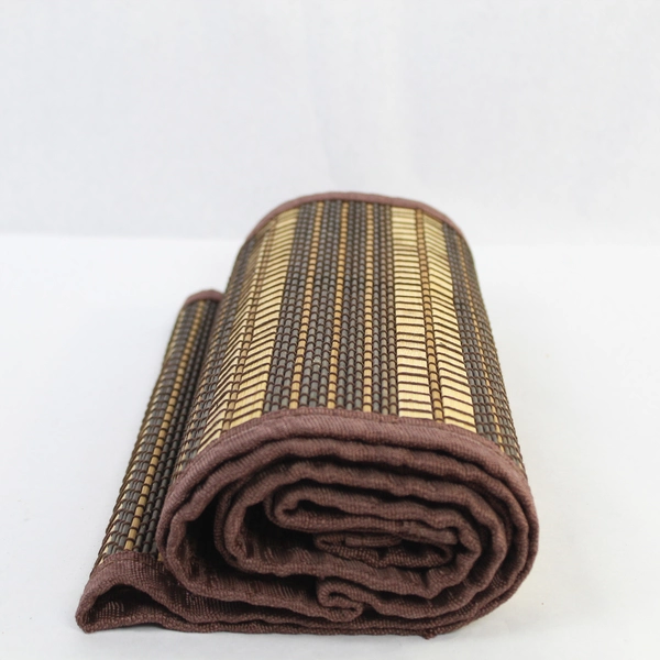 Brown Bamboo Woven Table Runner 72" x 13" Natural Home Decor Good Condition