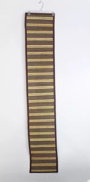 Brown Bamboo Woven Table Runner 72" x 13" Natural Home Decor Good Condition