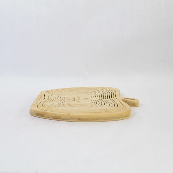 Bonnie & Pop Wooden Collapsible Apple Fruit Basket 11.75" Tall Decorative