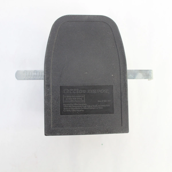 Vintage Office Depot 2 Hole Punch Cutter Model 825-307 Black Office Tool