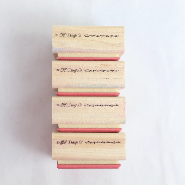 Lot of 4 Close to My Heart Rubber Stamps Happy Birthday Cake Balloons Gift