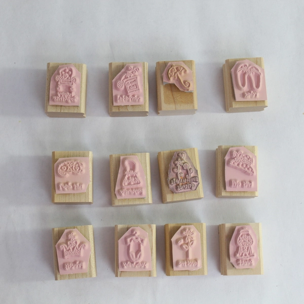 Lot of 12 2004 Stampin' Up Rubber Stamps A Little Love Friends Happy Together