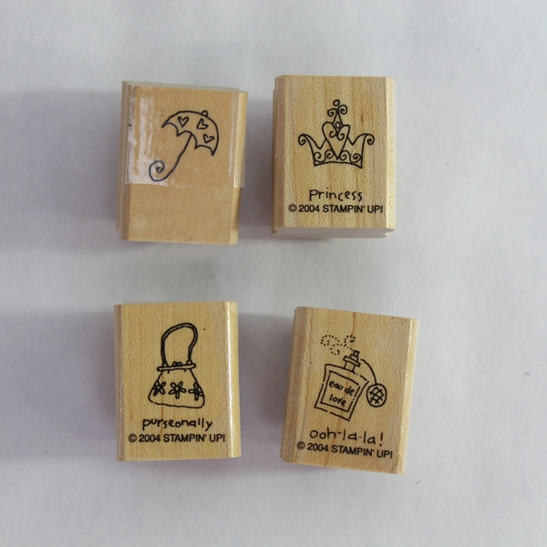 Lot of 12 2004 Stampin' Up Rubber Stamps A Little Love Friends Happy Together