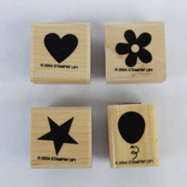 Lot of 8 2004 Stampin' Up Rubber Stamps Mini Messages Celebrate Love Joy Peace