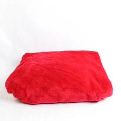 Red Felt Fabric 41"x66" Heavy Craft Sewing DIY Material Pre-Owned Stained