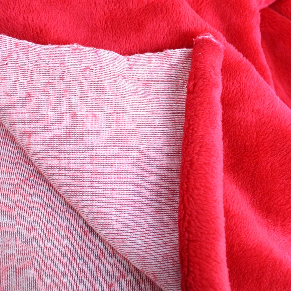 Red Felt Fabric 41"x66" Heavy Craft Sewing DIY Material Pre-Owned Stained