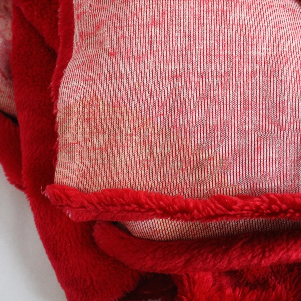 Red Felt Fabric 41"x66" Heavy Craft Sewing DIY Material Pre-Owned Stained