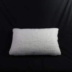Calvin Klein White Sherpa Throw Pillow 22.5"x13.5" Zip Closure Home Decor