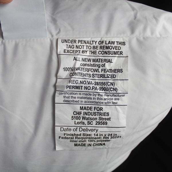 Calvin Klein White Sherpa Throw Pillow 22.5"x13.5" Zip Closure Home Decor