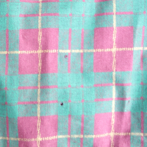 Vintage John Ritzenthaler Plum Tart Apron Green Red Plaid Kitchen Bib 35"