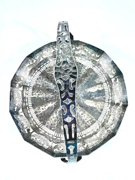 Vintage Apollo Sheffield EPS Nickel Silver Pierced Basket with Handle #3204