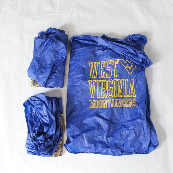 Lot of 3 Western Virginia Mountaineers Lightweight Rain Ponchos Navy Blue