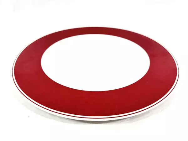 Villeroy & Boch Zurich Maroon 12" Porcelain Dishwasher-Safe Platter #1748