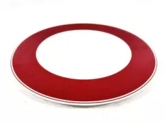 Villeroy & Boch Zurich Maroon 12" Porcelain Dishwasher-Safe Platter #1748