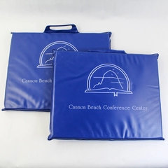 Cannon Beach Conference Center Navy Blue Seat Cushions Lot of 2 Oregon Souvenirs