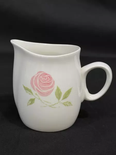 Vintage Franciscan Whitestone Ware Pink a Dilly Creamer Pink Rose Design