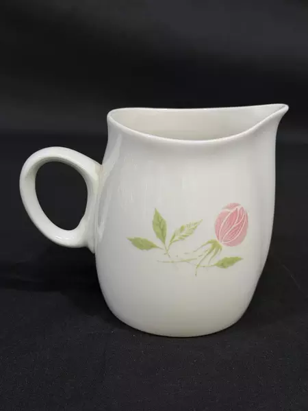 Vintage Franciscan Whitestone Ware Pink a Dilly Creamer Pink Rose Design