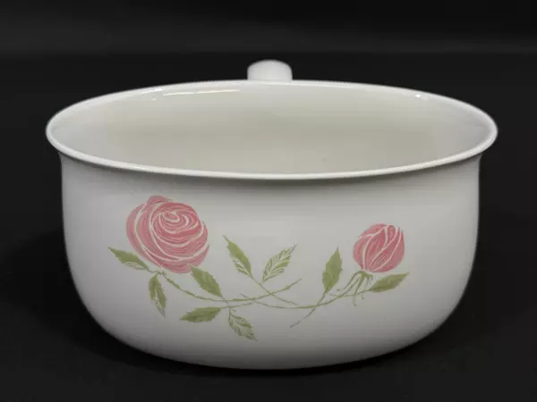 Vintage Franciscan Pink a Dilly Whitestone Ware Gravy Boat Pink Roses