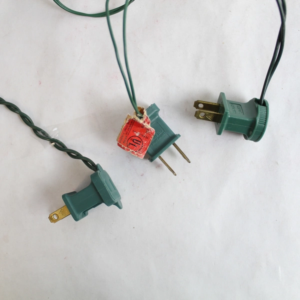 Lot of 3 Mini Christmas Lights 50 Clear Bulbs Green String Holiday Decor