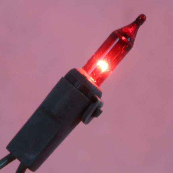 65ft Red Mini String Lights Green Wire Holiday Decor Tested Pre-Owned