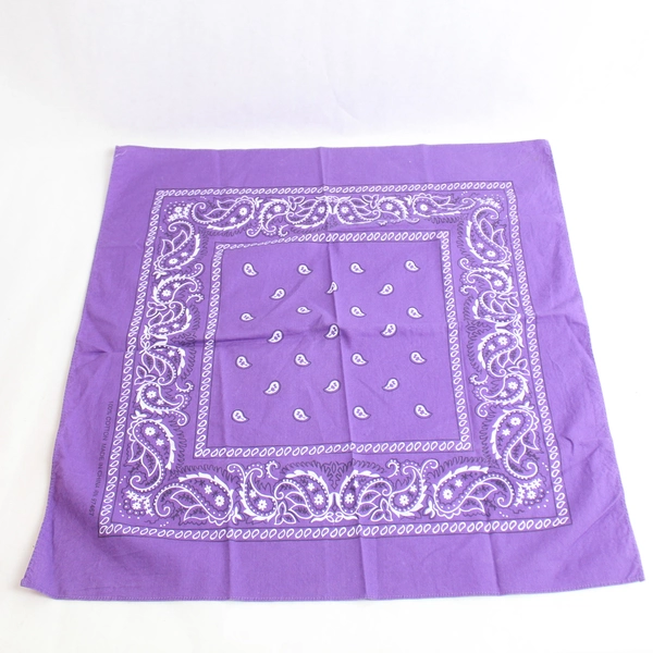 Lot of 3 Bandanas Pink Purple Paisley & Black White Gray Camo Pre-Owned