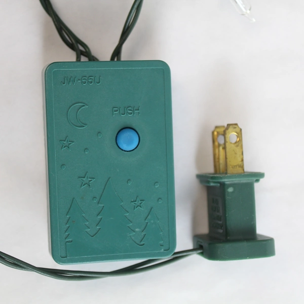 Strand Clear Flashing Mini Christmas Lights 15 Bulbs Green Wire 494" Long