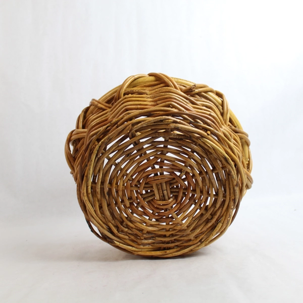 Vintage Decorative Wooden Basket with Handle 11" Tall Easter Centerpiece