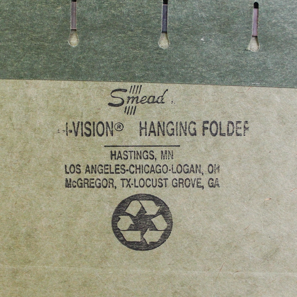 Lot of 24 Green Hanging File Folders Pendaflex Oxford Smead OfficeMax Used