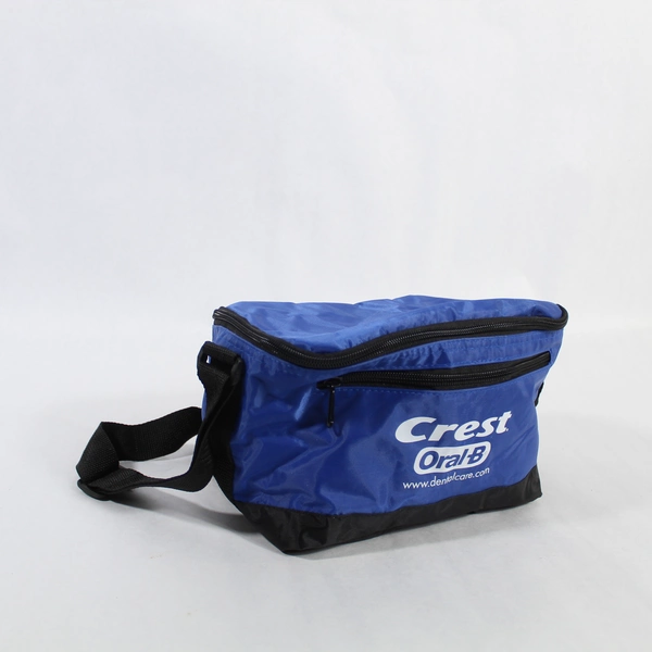 Blue Line Genuine Crest Oral B Black Blue Collectible Travel Tote Bag Lunch
