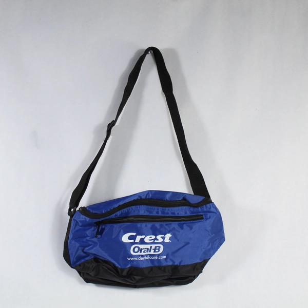 Blue Line Genuine Crest Oral B Black Blue Collectible Travel Tote Bag Lunch