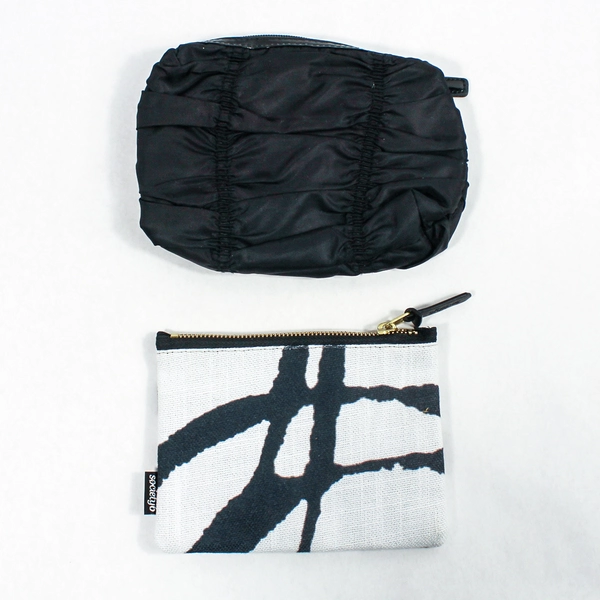 Lot of 2 O.P.I. & Society 6 Makeup Bags Stylish Travel Cosmetic Cases