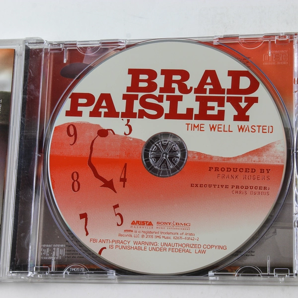 Brad Paisley Time Well Wasted CD 2005 Arista Country Music - Good Condition