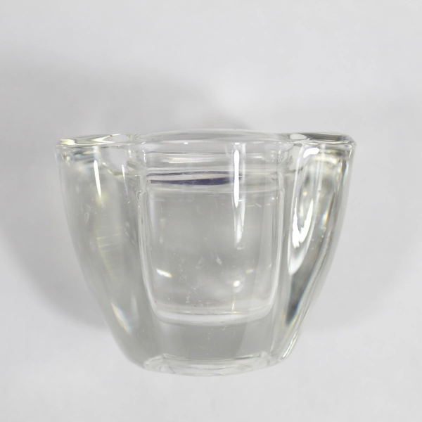 Set of 2 Heavy Crystal Octagon Candle Holders Wedding Decor Pre-Owned