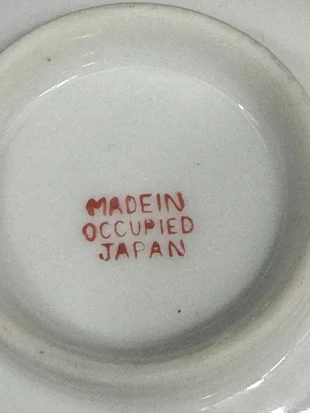 Lot of 5 Occupied Japan Saki Bowls Floral & Geisha Porcelain Rice Bowls