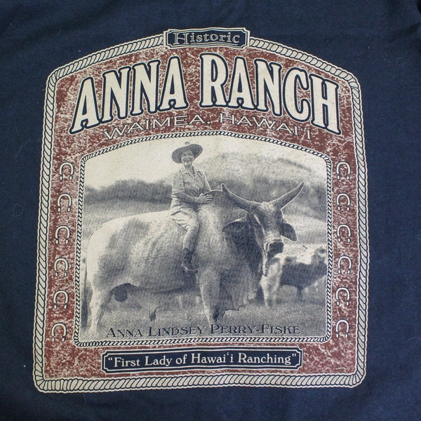 Hanes Historic Anna Ranch Waimea Hawaii T-Shirt Men's Medium Black Tee