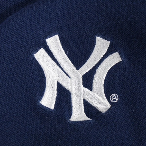Adidas NY Yankees Polo Shirt Men's Medium Navy Blue Short Sleeve MLB Fan Tee