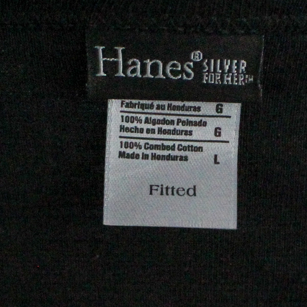 Hanes Hotel Lanai Hawaii T-Shirt Women's Size L Black Souvenir Tee