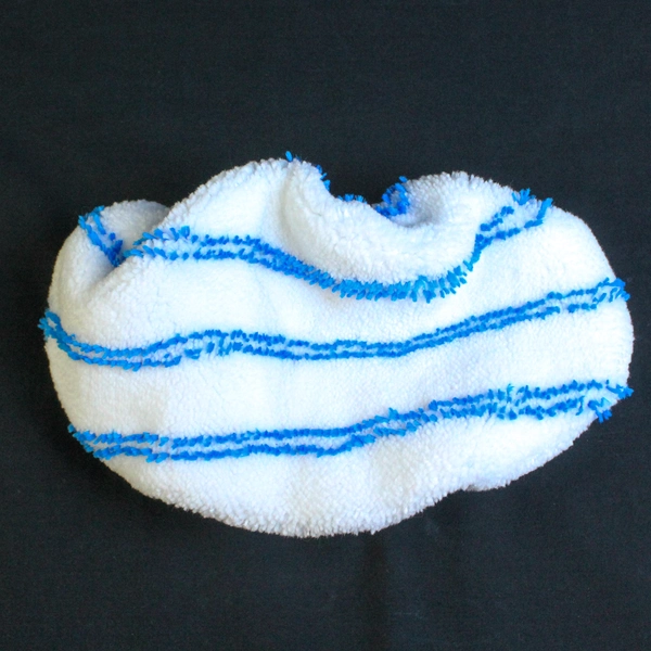 Lot of 4 Millifiber Reusable Mop Pads 10" x 4.5" White Blue Cleaning Supplies