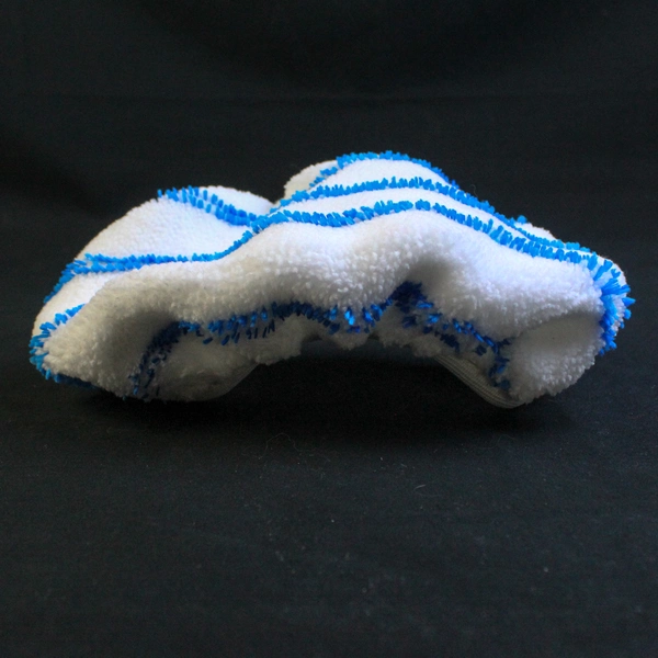 Lot of 4 Millifiber Reusable Mop Pads 10" x 4.5" White Blue Cleaning Supplies