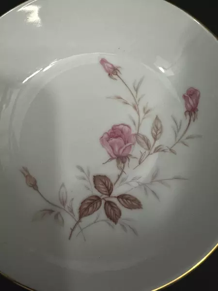 Set of 3 Sone China Cashmir Rose 2197 Fruit Bowls Pink Roses Gold Trim