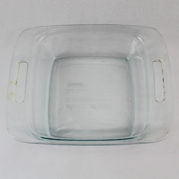 Vintage Pyrex 2 Quart Clear Glass 8x8 Baking Dish Casserole with Handles C233