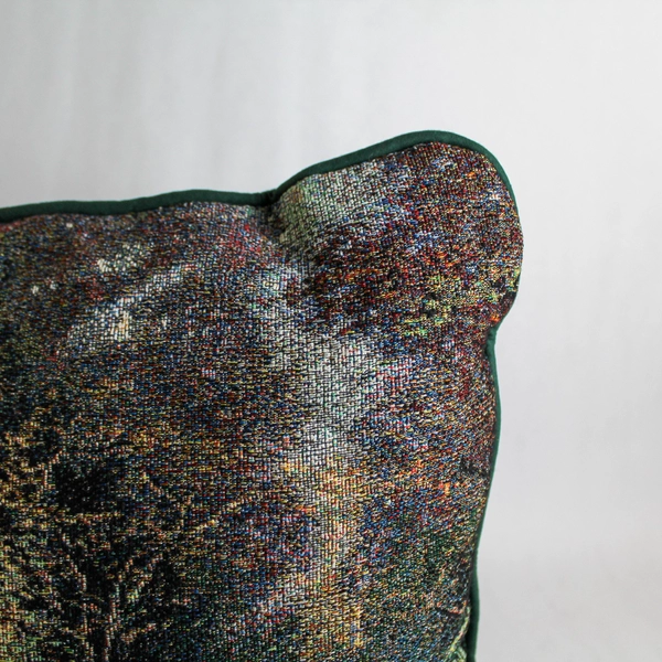 Thomas Kinkade Victorian Gazebo Tapestry Throw Pillow 15.75" Multicolored