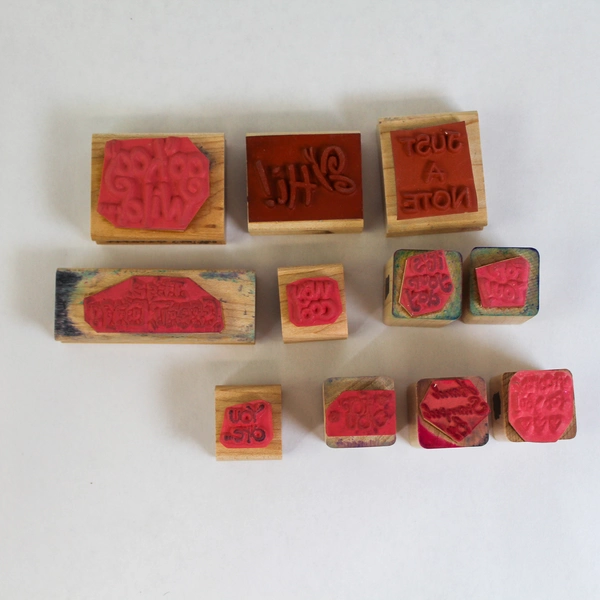 Lot of 11 Mounted Rubber Stamps Hooray For You It's Your Day Stampin Up