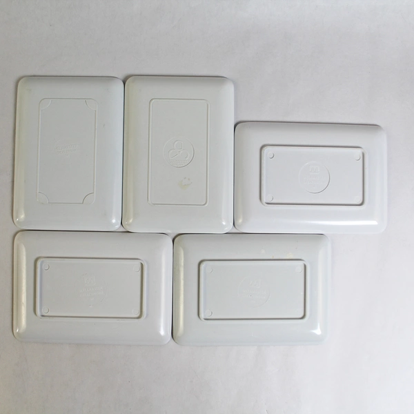 Lot of 5 Melamaster Melamine Platters Great Britain Landmarks Souvenir Preowned