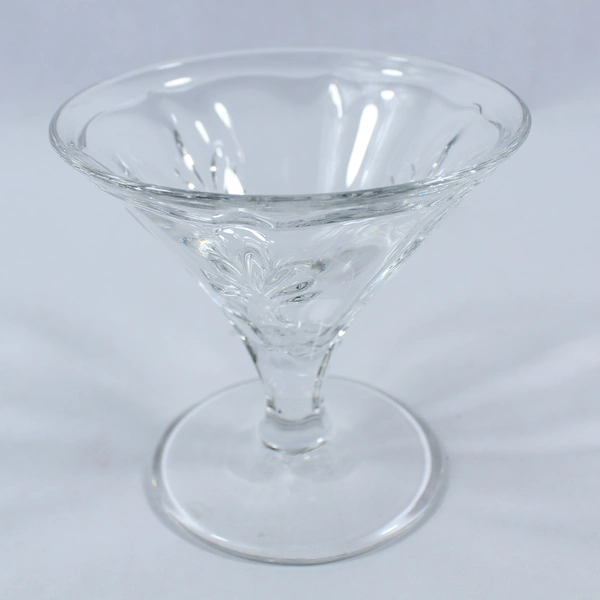 Set of 4 Clear Glass Stemmed Dessert Parfait Bowls 4" Tall Dining Decor