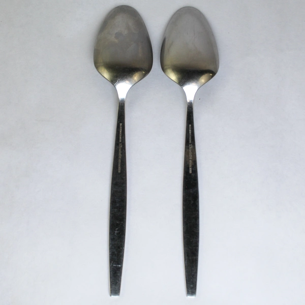 Set of 2 International Decorator Stainless Dubonnet Serving Spoons 8.75"