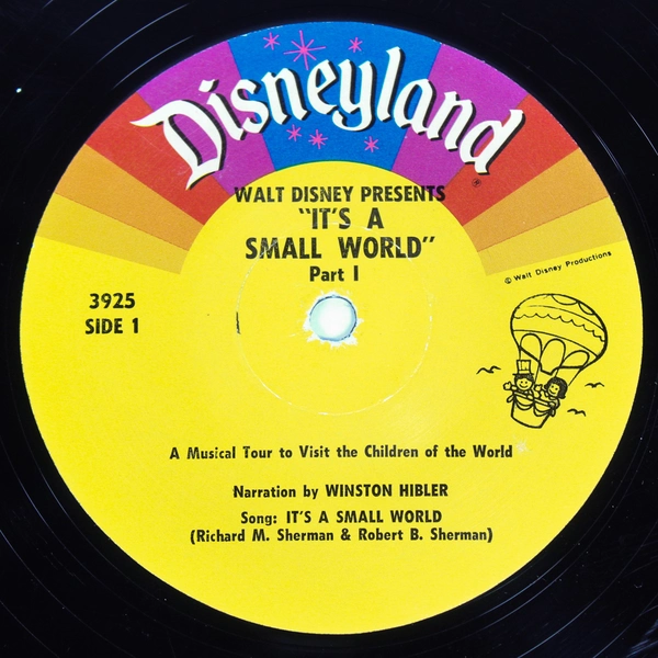 Walt Disney It's a Small World 1964 Disneyland LP Record & Booklet Vintage